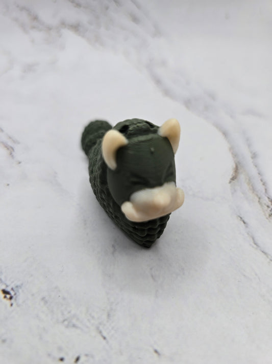 CROCHET HEART DOG KEYCHAIN